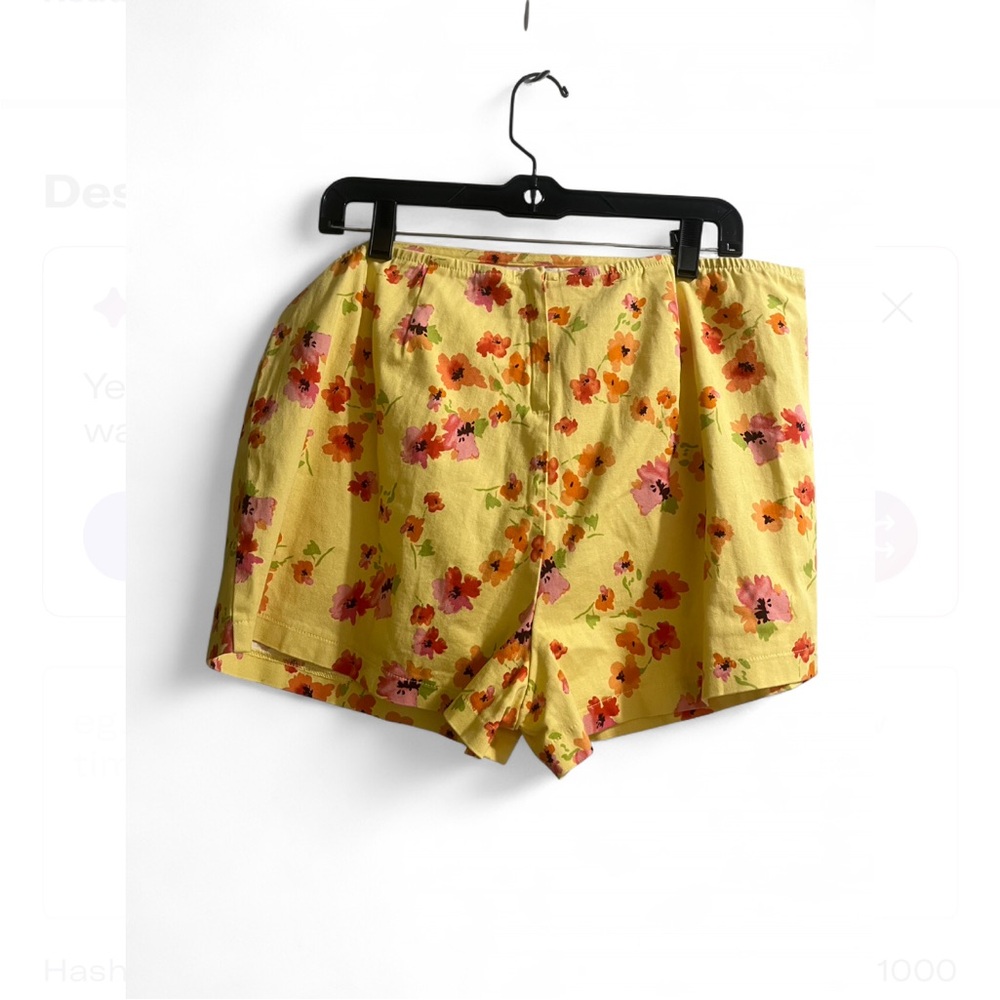 Wild Fable Floral Yellow Women's Skort - Picture 2 of 3